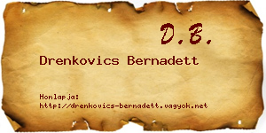 Drenkovics Bernadett névjegykártya